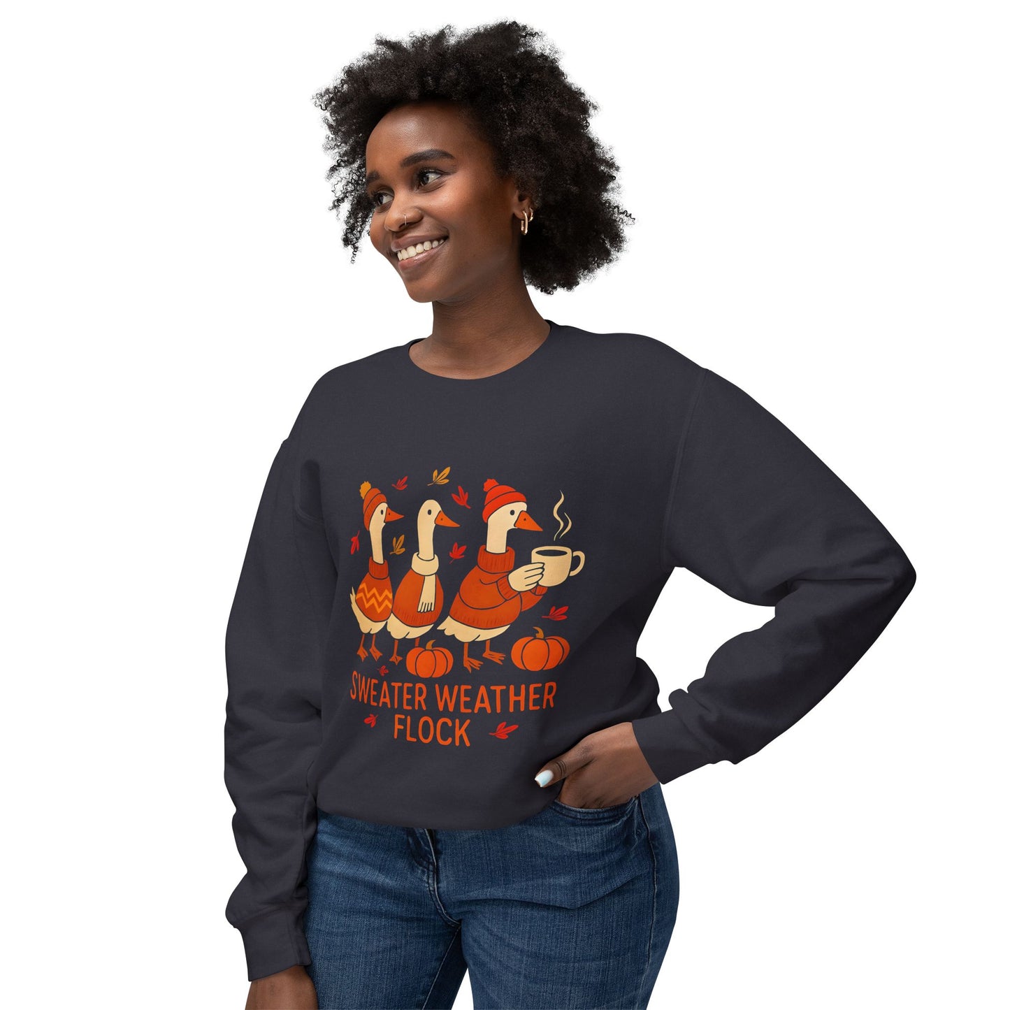 Sweater Weather Crewneck Sweatshirt, Cozy Fall Apparel, Funny Gift for Friends, Autumn Fashion, Thanksgiving Outfit, Casual Daywear
