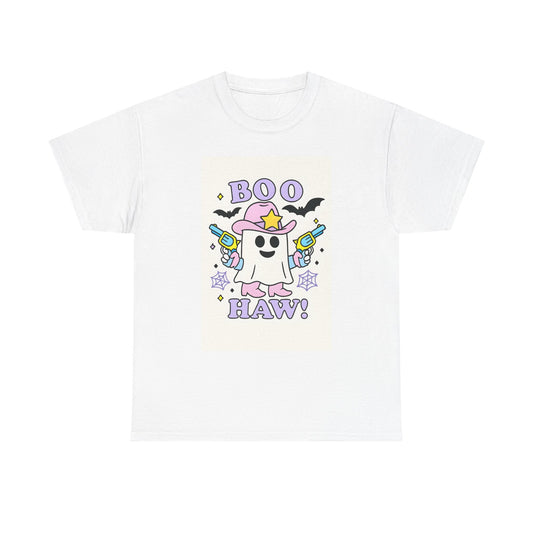 Boo Haw Halloween Tee, Unisex Cotton Shirt, Spooky Ghost T-Shirt, Cute Halloween Apparel, Funny Costume Top, Party Wear