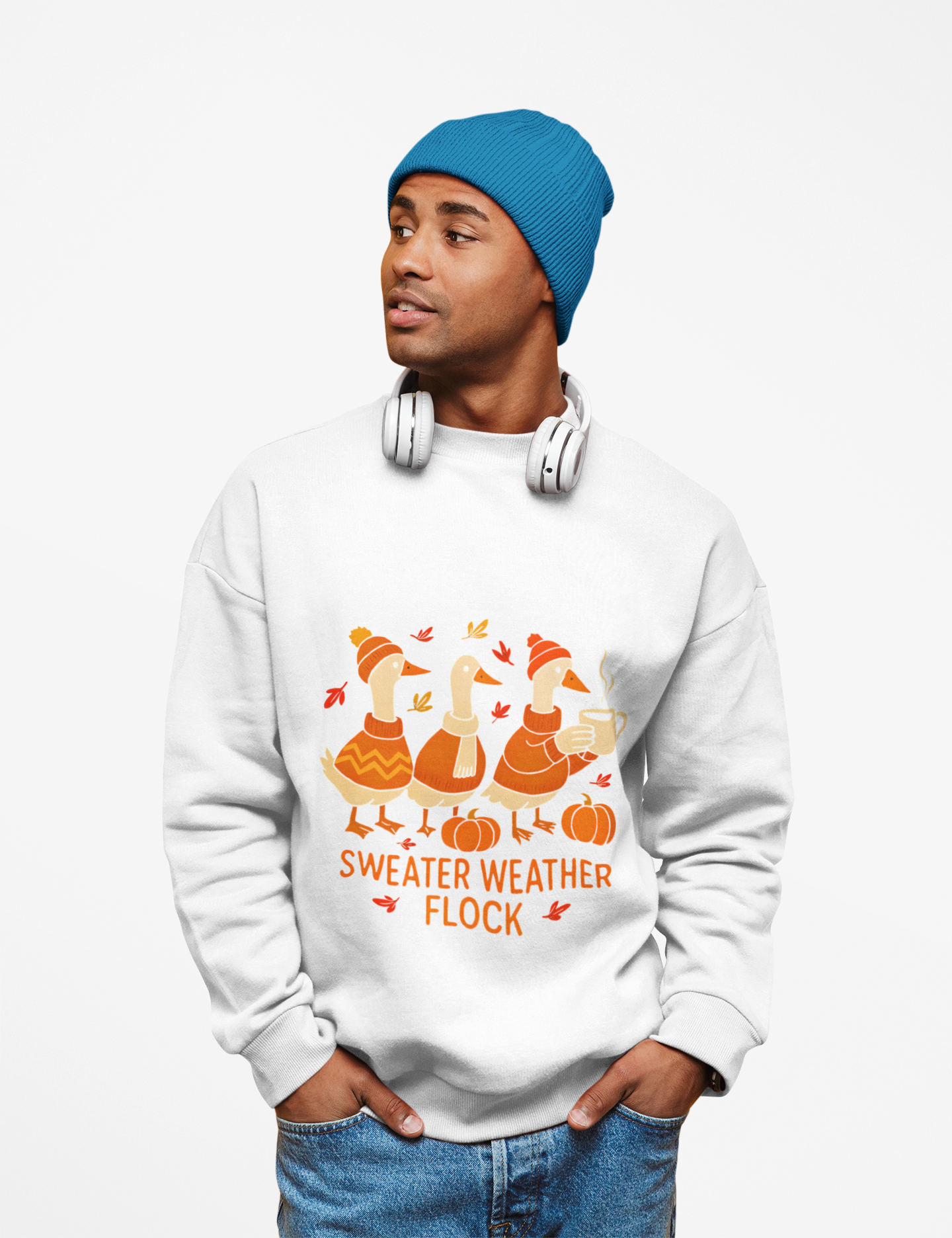 Sweater Weather Crewneck Sweatshirt, Cozy Fall Apparel, Funny Gift for Friends, Autumn Fashion, Thanksgiving Outfit, Casual Daywear